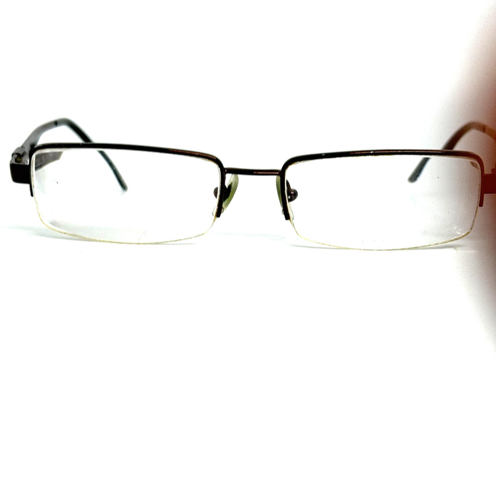Ray Ban RB 6156 2511 Half Rim Bronze Brown Eyeglasses Frame Only 52-17-140 20893